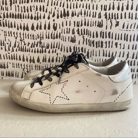 Golden Goose Shoes - Golden Goose Dotted Star Superstars 40